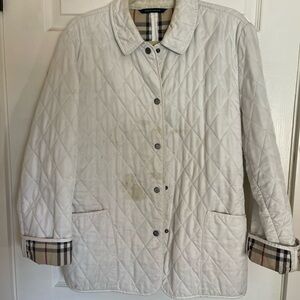 Burberry Women's Quilted Jacket - Cream